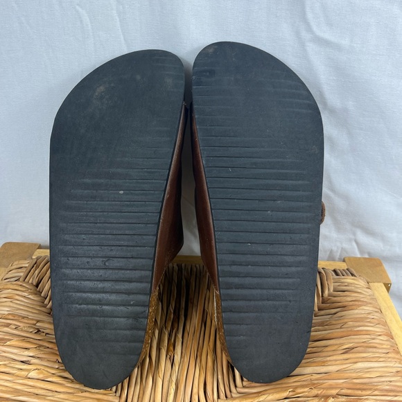 Roots Natural Leather 2 Strap Sandals Sz 10 - Picture 11 of 11